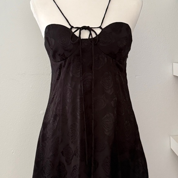 For Love and Lemons Melody Mini Dress in Black Size Medium - Picture 4 of 13